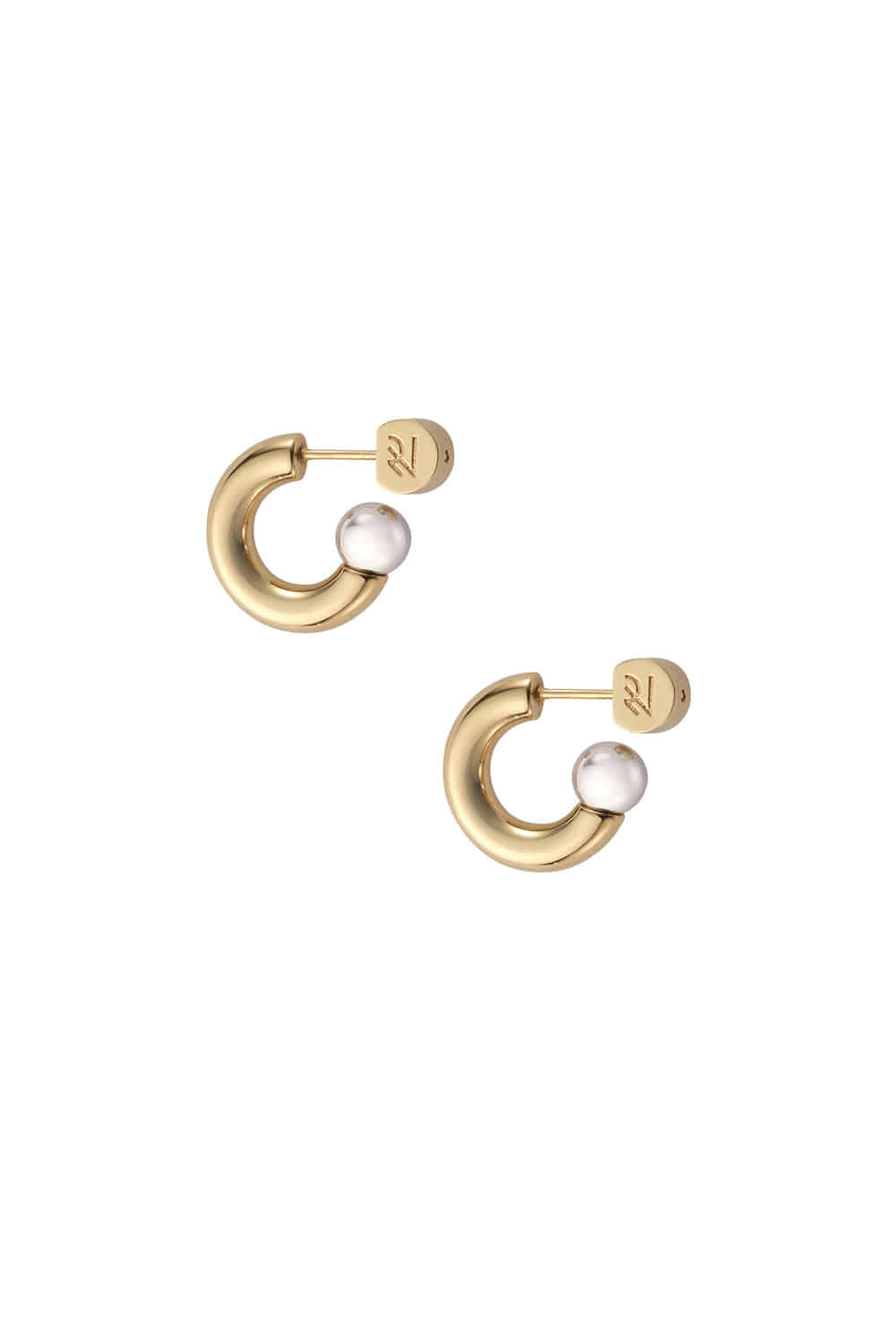 petite-hoop earrings