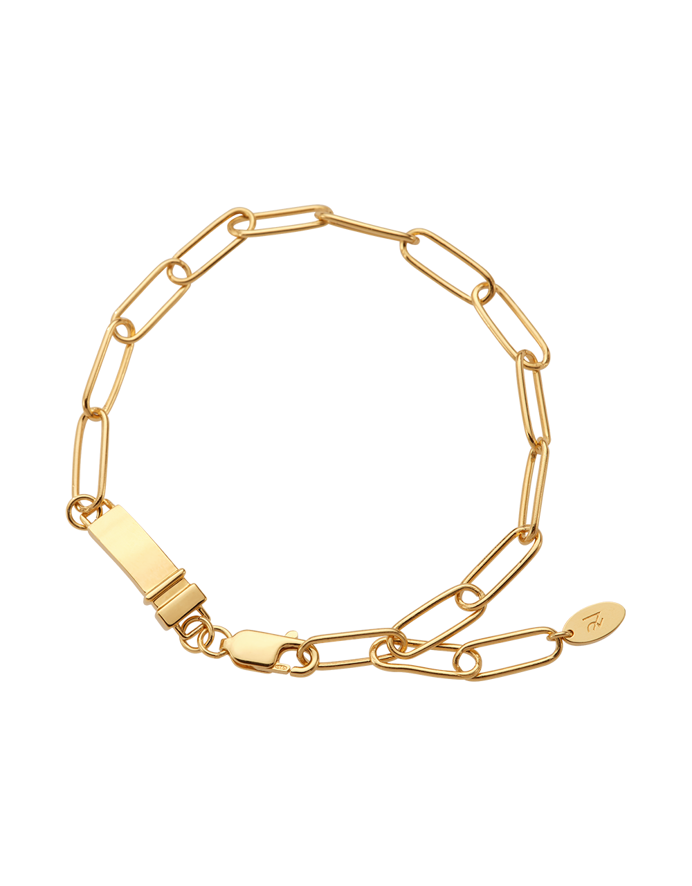 square clip chain bracelet